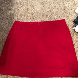 Red St. John’s Bay skort (brand new)